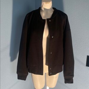 Old Navy Jet Black Bomber Jacket